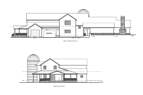 The Farm Elevation Commercial Maine Architecture KRA