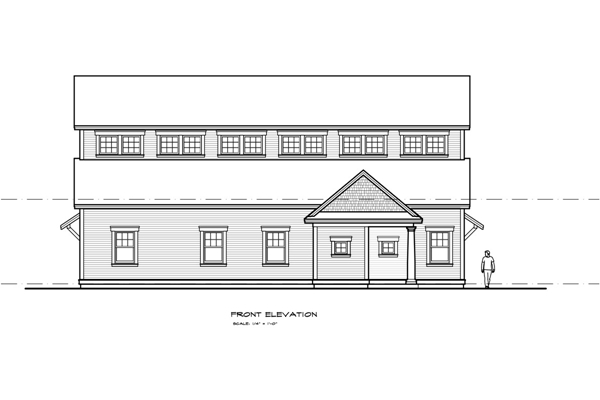 Sea Rose Front Elevation Commercial Maine Architecture KRA