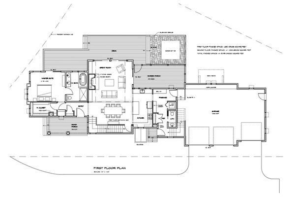 Tidewater Floor Plan Large Residential Maine Architects KRA